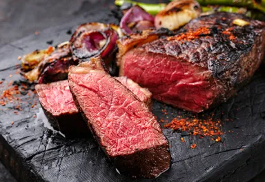 Gegrilltes Steak für kulinarische Events